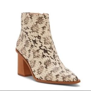 1. State Snakeskin Booties